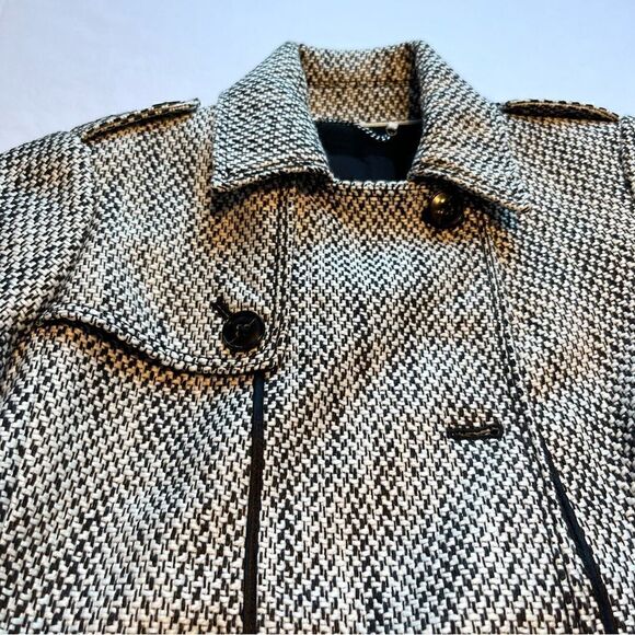 Banana Republic Women's Short Jacket Black and White Flecks Petite XS Stylish - Picture 12 of 12